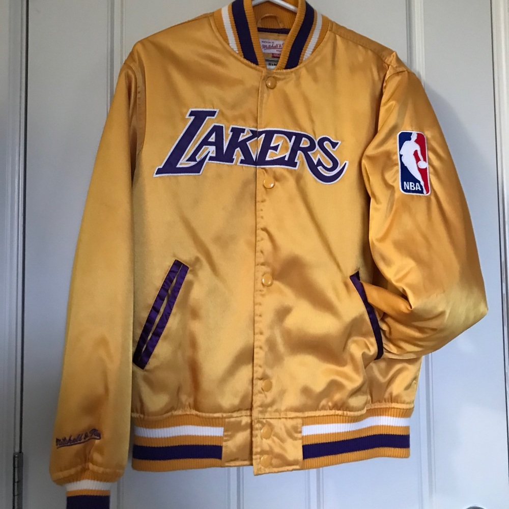 Authentic Lakers Satin Gold Jacket